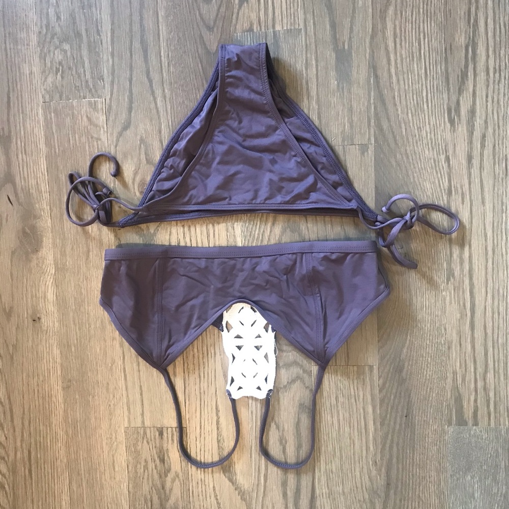 L*Space bikini with crochet back